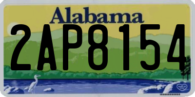 AL license plate 2AP8154