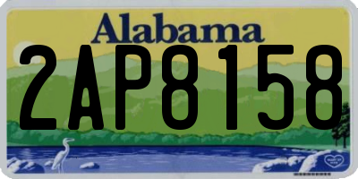 AL license plate 2AP8158