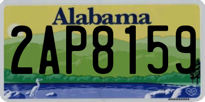 AL license plate 2AP8159
