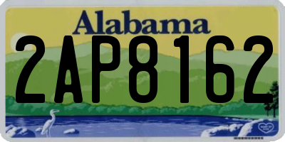 AL license plate 2AP8162
