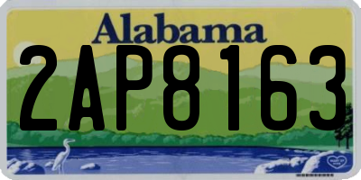 AL license plate 2AP8163