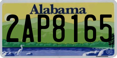 AL license plate 2AP8165