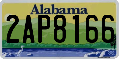 AL license plate 2AP8166