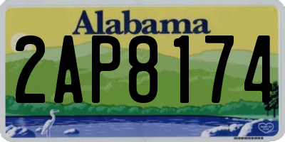 AL license plate 2AP8174