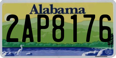 AL license plate 2AP8176