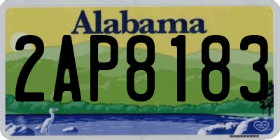 AL license plate 2AP8183