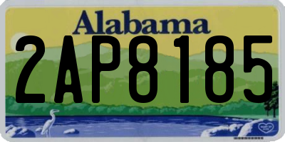 AL license plate 2AP8185