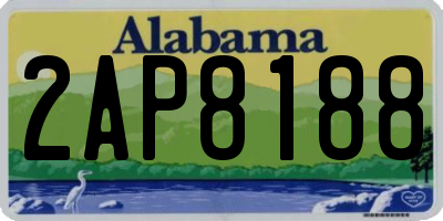 AL license plate 2AP8188