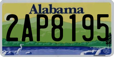 AL license plate 2AP8195