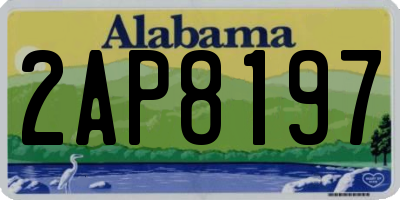 AL license plate 2AP8197