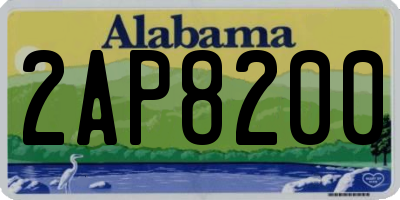 AL license plate 2AP8200