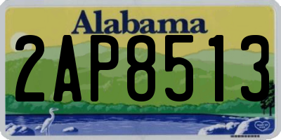 AL license plate 2AP8513