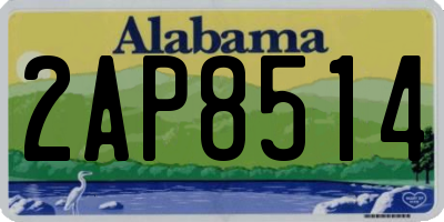 AL license plate 2AP8514