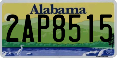 AL license plate 2AP8515