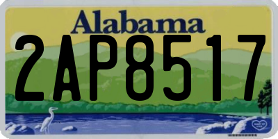 AL license plate 2AP8517