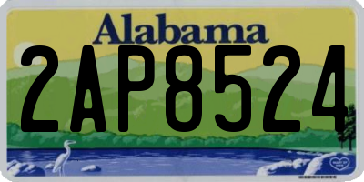 AL license plate 2AP8524