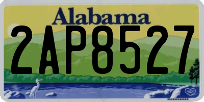 AL license plate 2AP8527