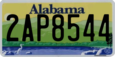 AL license plate 2AP8544