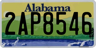 AL license plate 2AP8546