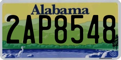 AL license plate 2AP8548