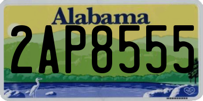 AL license plate 2AP8555