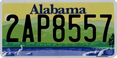 AL license plate 2AP8557