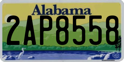 AL license plate 2AP8558