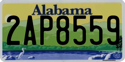 AL license plate 2AP8559