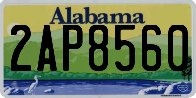 AL license plate 2AP8560