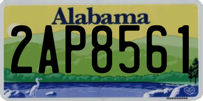 AL license plate 2AP8561