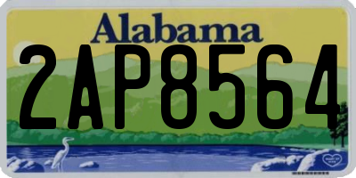 AL license plate 2AP8564