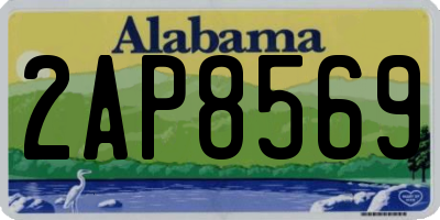 AL license plate 2AP8569
