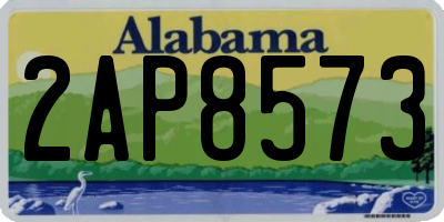 AL license plate 2AP8573