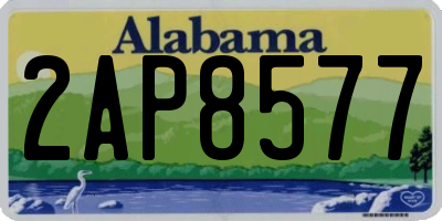 AL license plate 2AP8577
