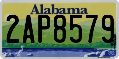 AL license plate 2AP8579
