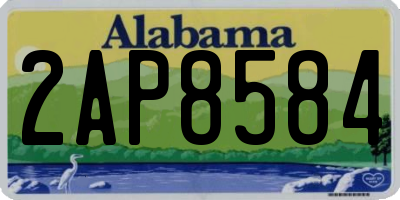 AL license plate 2AP8584