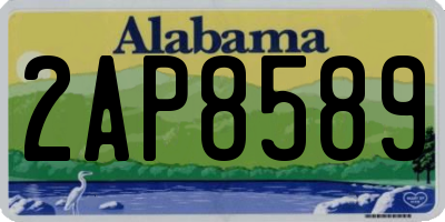 AL license plate 2AP8589