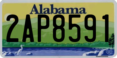 AL license plate 2AP8591
