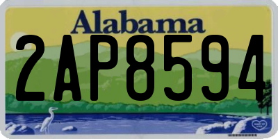 AL license plate 2AP8594