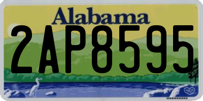 AL license plate 2AP8595