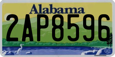 AL license plate 2AP8596