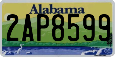 AL license plate 2AP8599