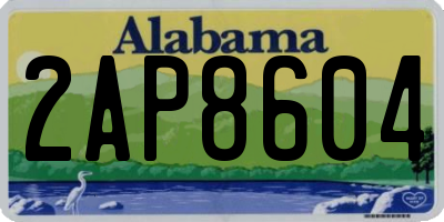 AL license plate 2AP8604