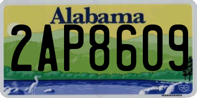 AL license plate 2AP8609