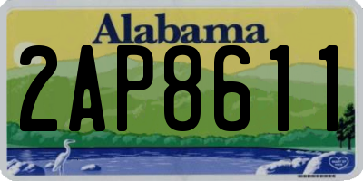 AL license plate 2AP8611
