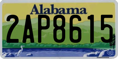 AL license plate 2AP8615