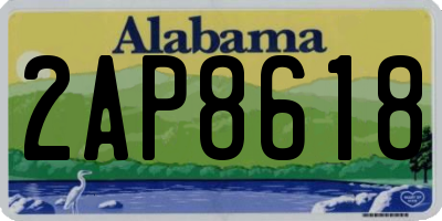 AL license plate 2AP8618