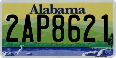 AL license plate 2AP8621