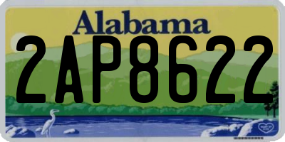 AL license plate 2AP8622