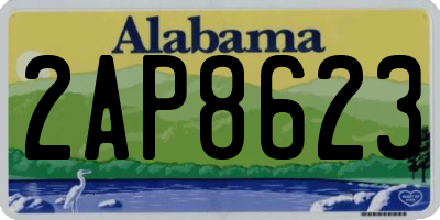 AL license plate 2AP8623